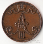 Финляндия 5 пенни 1889
