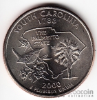 США 25 центов 2000 Штаты США - South Carolina D