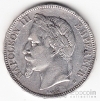 Франция 5 франков 1869