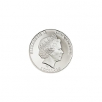 Острова Кука 5 долларов 2013 Космос - Челябинский метеорит (вставка - кусочек метеорита)