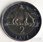 Латвия 2 лата 2003