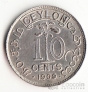 Цейлон 10 центов 1909