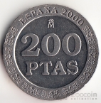 Испания 200 песет 2000