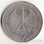 ФРГ 2 марки 1958 Макс Планк G