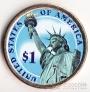 США 1 доллар 2014 Президенты - №29 Воррен Гардинг (цветная)