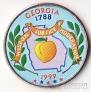 США 25 центов 1999 Штаты США - Georgia (цветная №1)