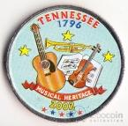 США 25 центов 2002 Штаты США - Tennessee (цветная)
