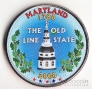 США 25 центов 2000 Штаты США - Maryland (цветная №1)