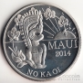 США - Гавайи - Остров Мауи 2 доллара 2014