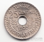 Тунис 25 сентим 1920
