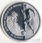 Сейшельские острова 25 рупий 2012 Чемпионат мира по футболу в Бразилии