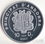 Андорра 10 динер 2007 Спорт - Лыжи