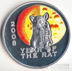 Ниуэ 1 доллар 2008 Год Крысы №4