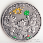 Ниуэ 1 доллар 2007 Год Свиньи №5