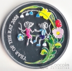 Ниуэ 1 доллар 2007 Год Крысы