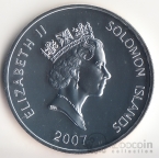 Соломоновы острова 5 долларов 2007 Год Свиньи №1