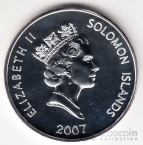 Соломоновы острова 5 долларов 2007 Год Свиньи №2