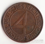 Германия 4 пфеннига 1932 J