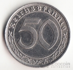 Германия 50 рейхспфеннигов 1939 А