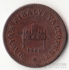 Венгрия 2 филлера 1899