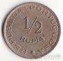 Индия - Португальская Индия 1/2 рупии 1952