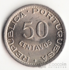 Кабо-Верде 50 сентаво 1949