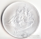 Острова Кука 1 доллар 2014 Корабль