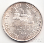 Сан-Марино 500 лир 1975 №1