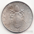 Ватикан 500 лир 1964