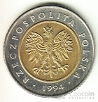 Польша 5 злотых 1994-1996