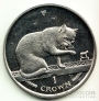 Остров Мэн 1 крона 1999 Фауна - Кошка