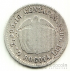 Колумбия 10 сентаво 1872