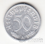 Германия 50 пфеннигов 1939 A (Алюминий)