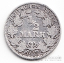Германия 1/2 марки 1905 G