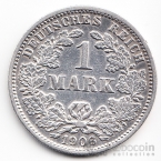 Германия 1 марка 1906 J