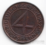 Германия 4 пфеннига 1932 G