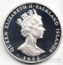 Фолклендские острова 50 пенсов 1995 Королева Елизавета и королева-мать - 95 лет Королеве-Матери