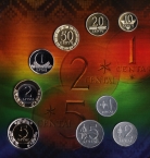 Литва набор 9 монет 1991-2014 (блистер)