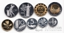 Италия набор 9 монет 1987 (Proof)