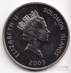 Соломоновы острова 5 долларов 2003 Конкорд
