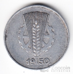 ГДР 1 пфенниг 1948-1950 А