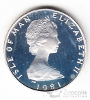 Остров Мэн 1/2 пенни 1981 (серебро)