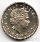 Остров Мэн 1 фунт 2009