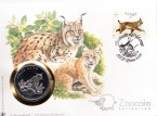 Португалия жетон 1986 30 лет WWF Рысь (конверт с маркой)