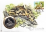 Малайзия жетон 1986 30 лет WWF Дымчатый леопард (конверт с маркой)