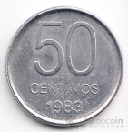 Аргентина 50 сентаво 1983