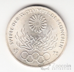 ФРГ 10 марок 1972 Олимпийские Игры - Факел J