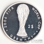 Фиджи 2 доллара 2004 Чемпионат мира по футболу