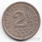 Панама 2 1/2 сентезимо 1916