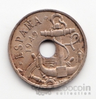 Испания 50 сентим 1949 Стрелы вниз